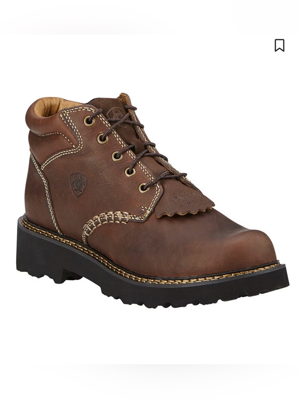 ARIAT CANYON LACE-UP WORK BOOTS ROUND TOE Western Women’s Brown Leather 11 B